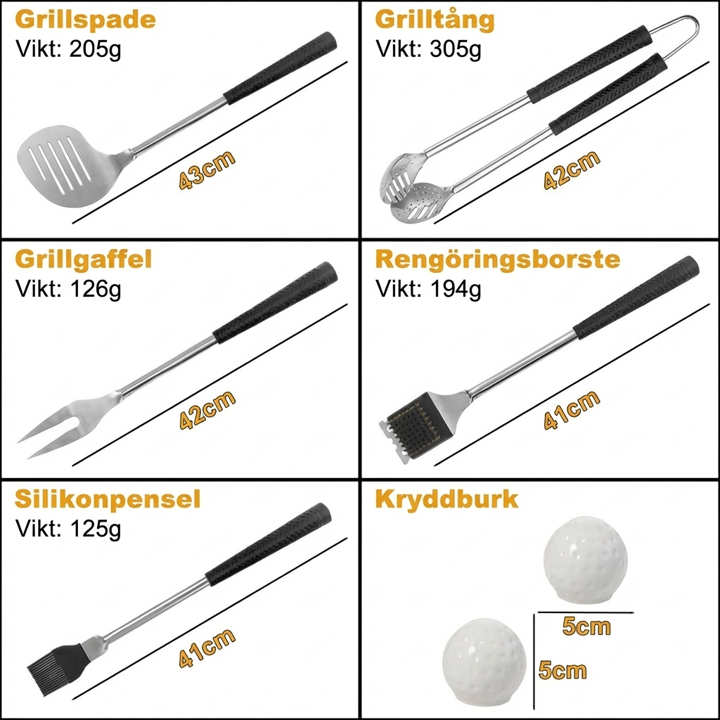 Grillklubbor - Grillsetet som varje golfare vill ha.